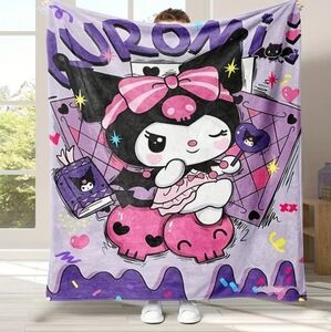 Kuromi Purple Blanket